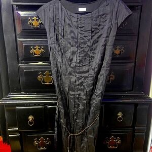 Brunello Cucinelli | 100% silk dress | Navy |size: xs | made in italy